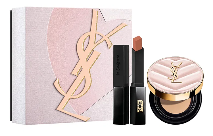 Набор для макияжа губ SAINT LAURENT, Gold Bar 1936+Pink Cushion B10, Pink Cushion B10 — фото 2