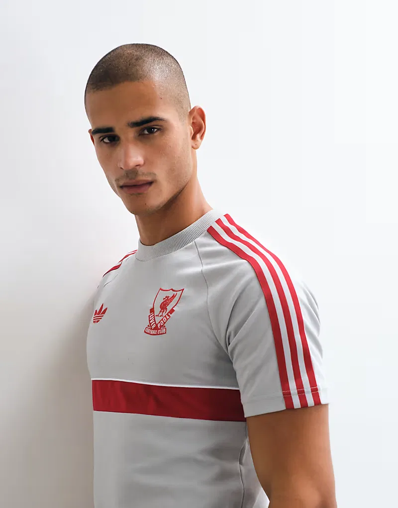 Футболка Adidas performance Liverpool fc originals серого, две пары — фото 4