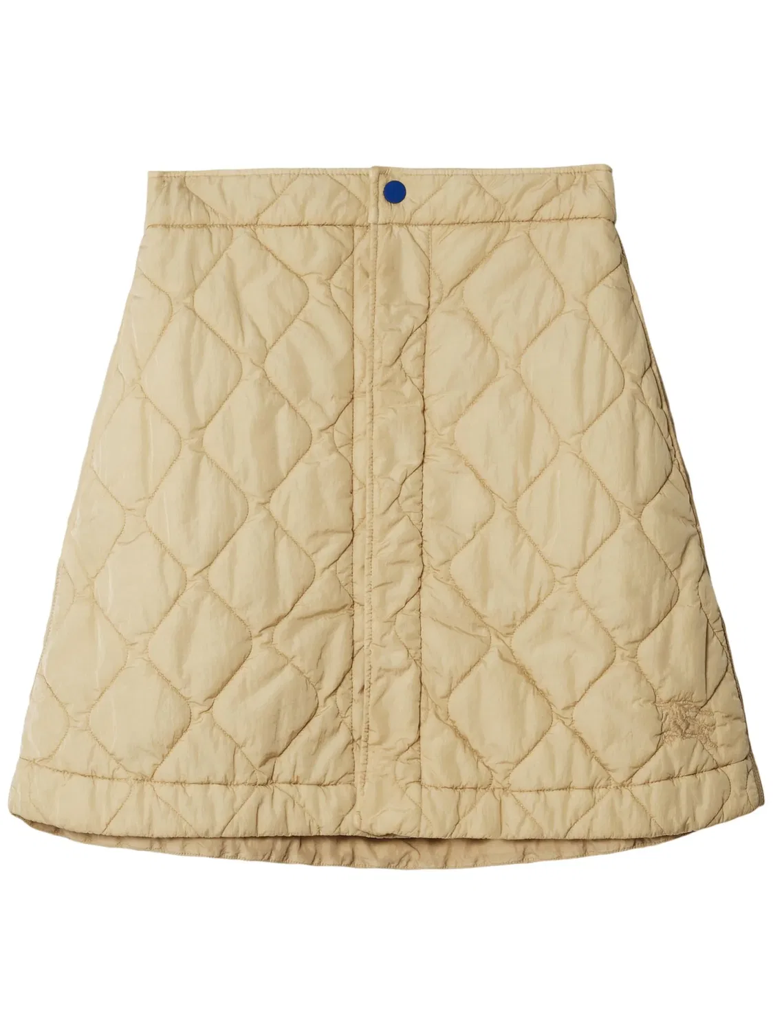 Мини-юбка из стеганой ткани Burberry, нейтральный