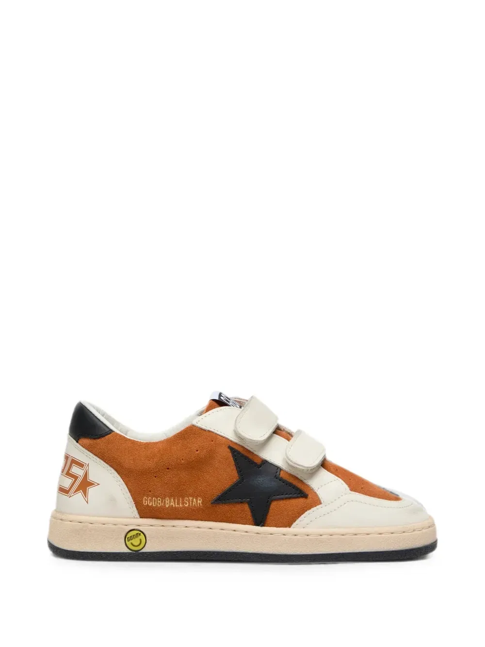 Кожаные кроссовки Ball Star со звездой Golden Goose Kids, коричневый — фото 2