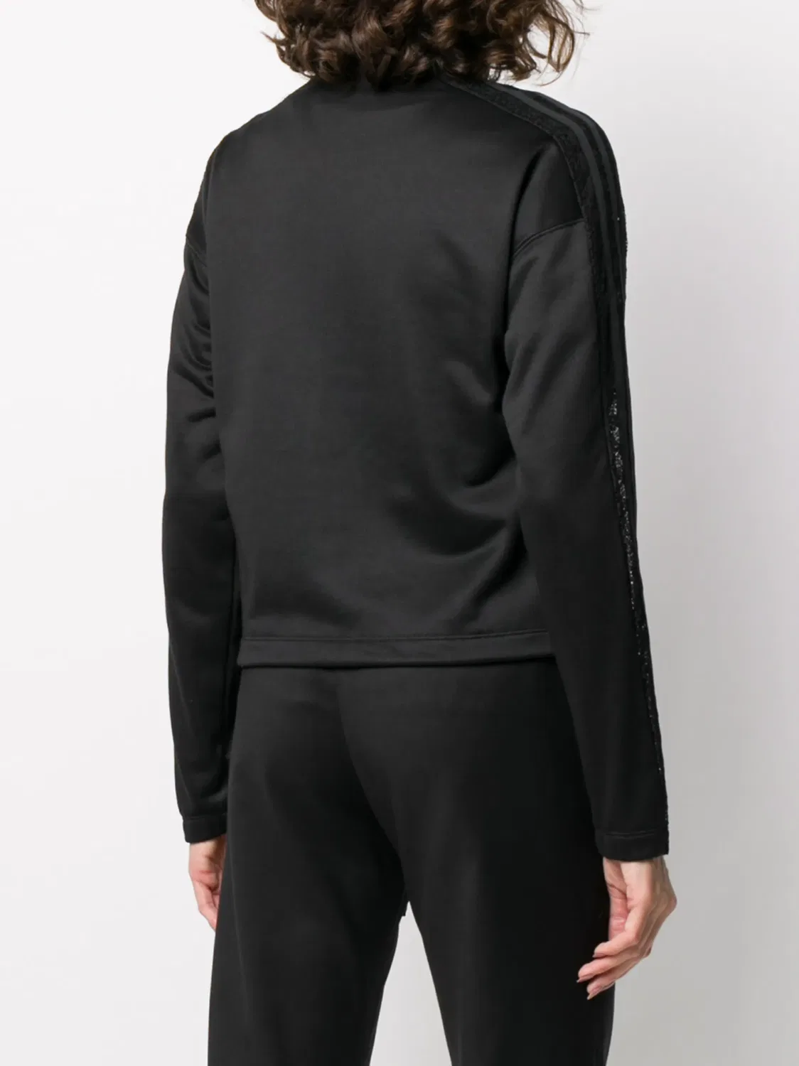 Спортивная куртка Originals Lace Track Jacket WMNS "Black" Adidas, черный — фото 4