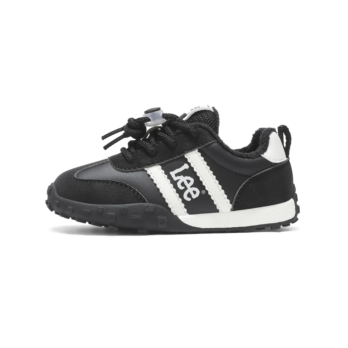 Детские кроссовки из синтетической кожи с защитой от ударов Lee, Black