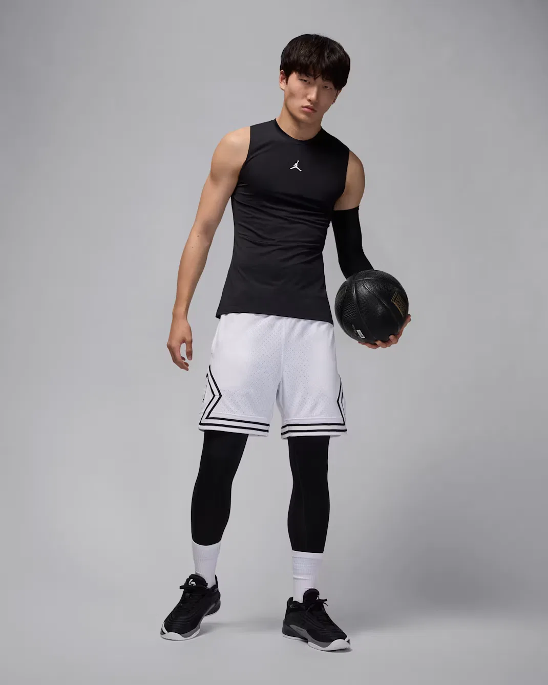 Мужская майка-безрукавка Dri-FIT Jordan Sport, Black/White — фото 4