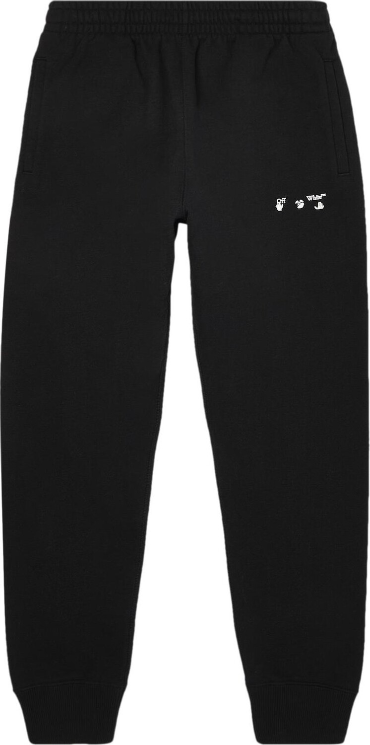 

Спортивные брюки Off-White Logo Short Cuff Sweatpant 'Black', черный