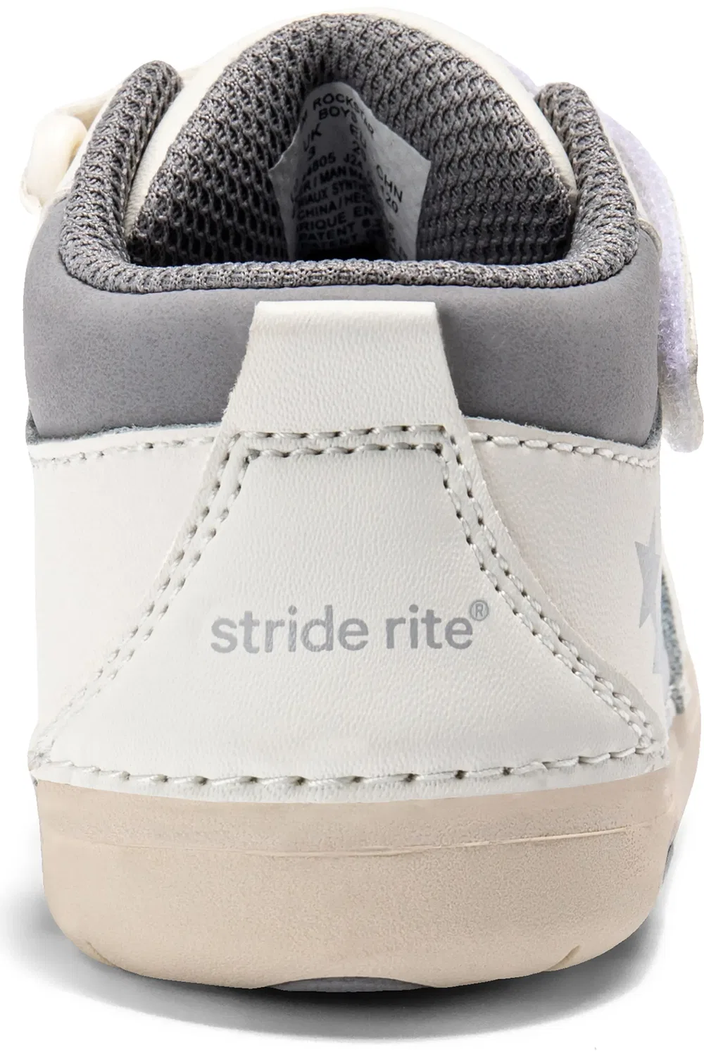 Детские кроссовки на липучке Rockstar Stride Rite, серый — фото 2