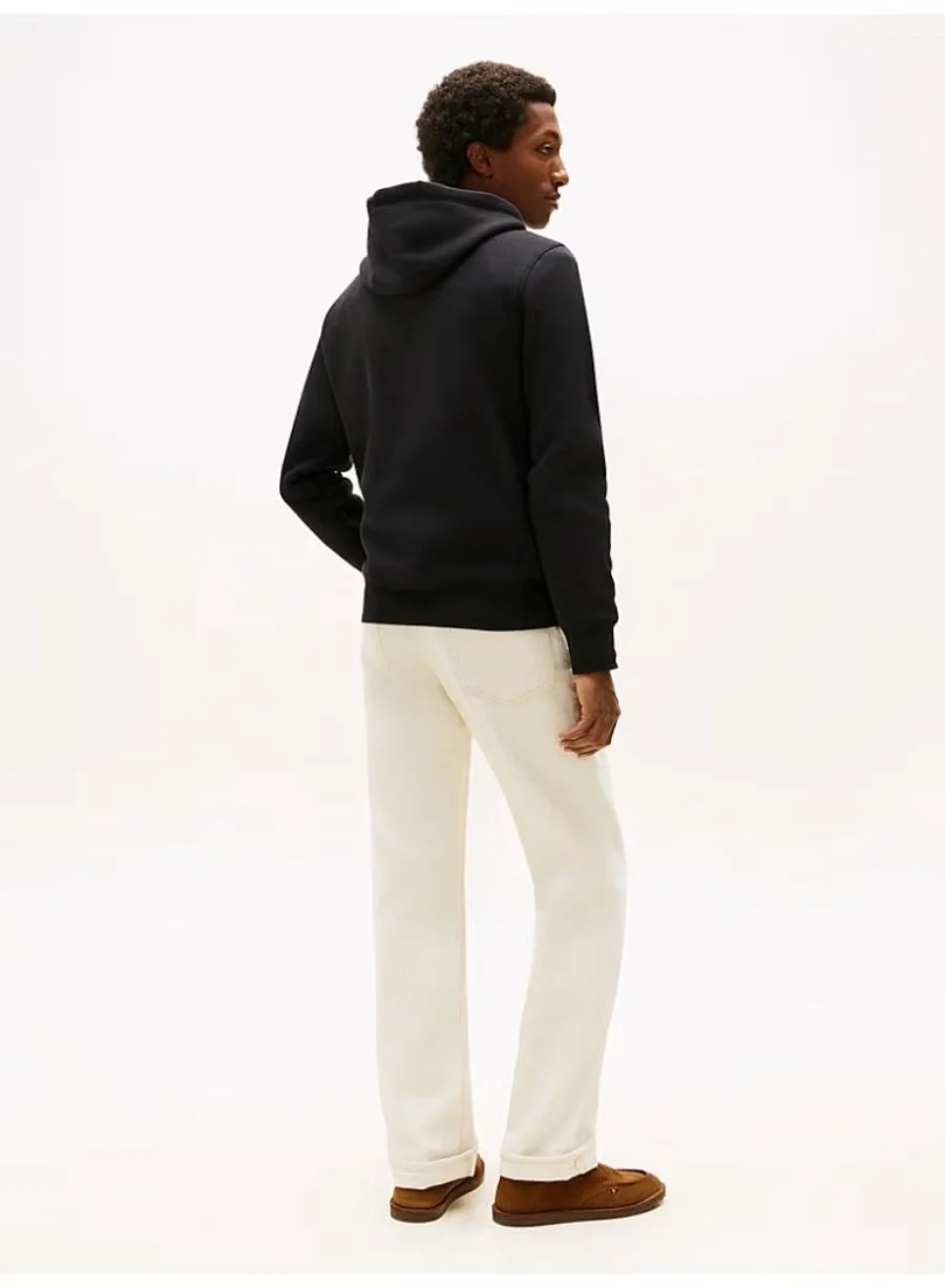 Худи Tommy Hilfiger Logo Flex Fleece, черный — фото 4