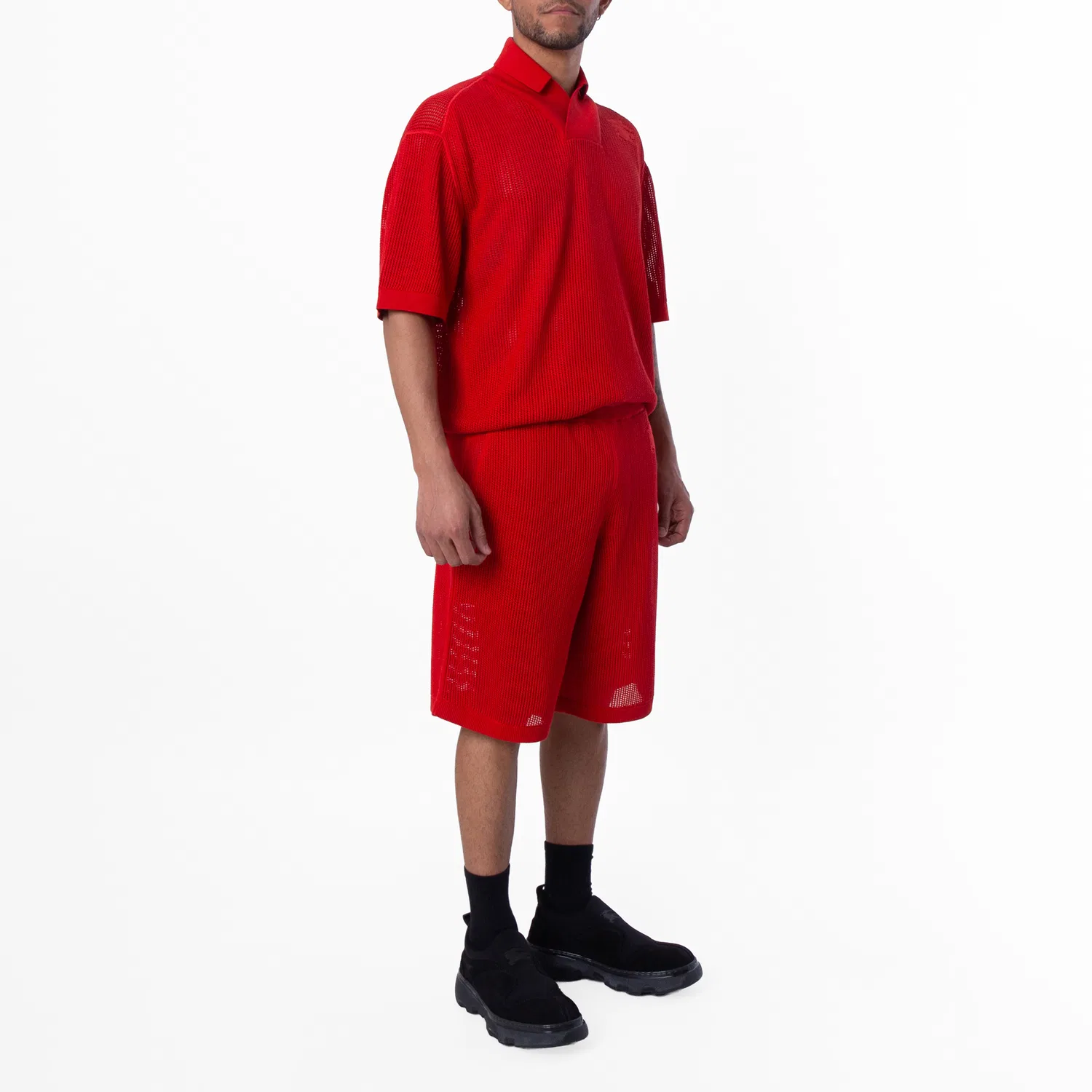 Шорты из шелка и хлопка с сеткой Silk Cotton Mesh Shorts Burberry, Pillar — фото 4