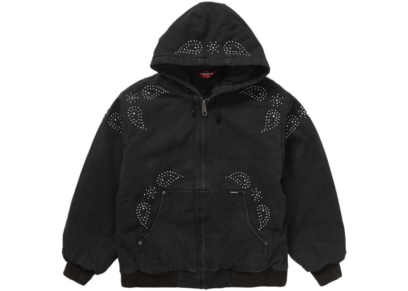 Мужская куртка с принтом Paisley Studded Supreme, Black