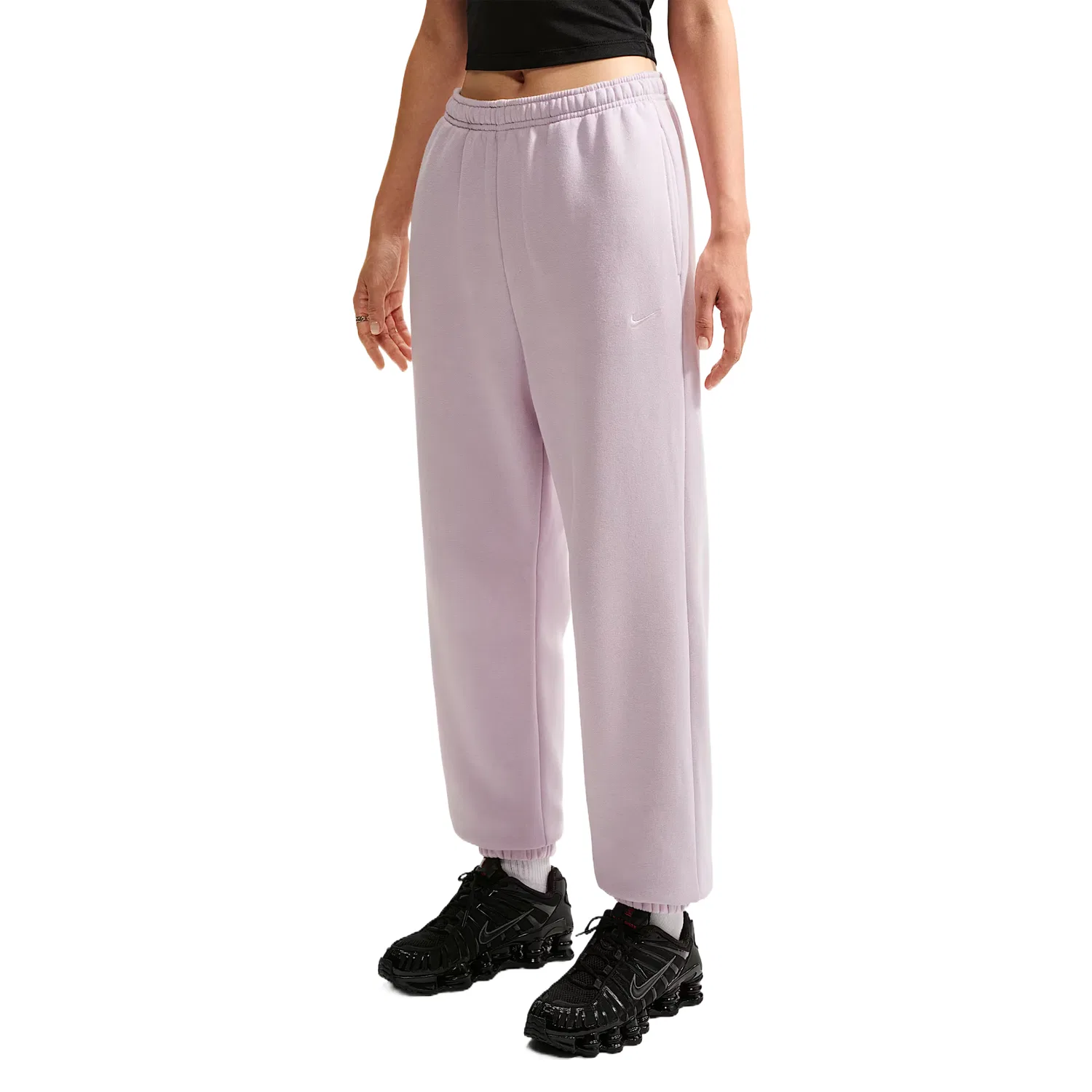 Женские спортивные штаны из трикотажа Nike Lilac/Sail White, Light Purple Lilac/Sail White
