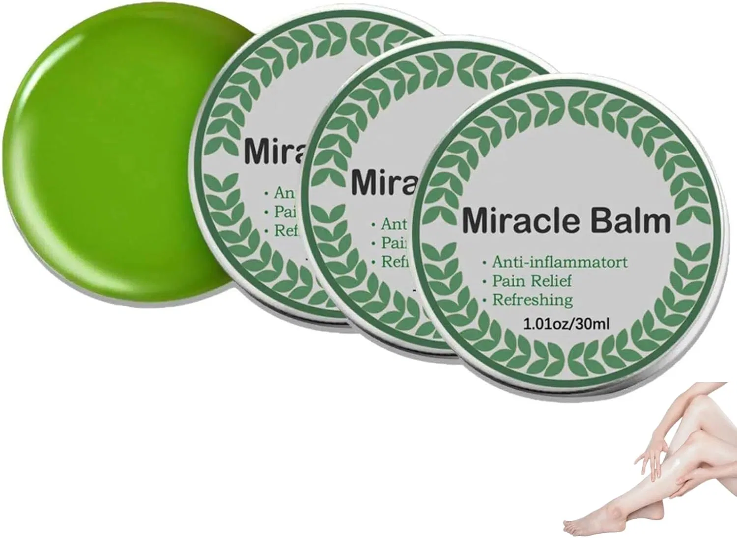 Крем для тела успокаивающий Miracle Balm, Generisch, 3 шт по 30 мл