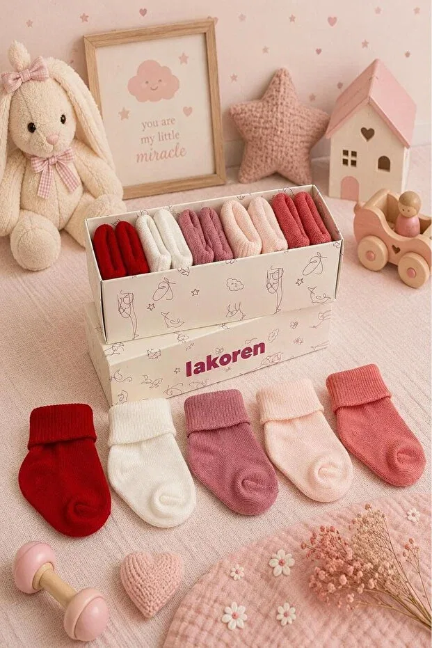 Детские носки из органического хлопка 5 пар Lakoren, Multicolor — фото 2