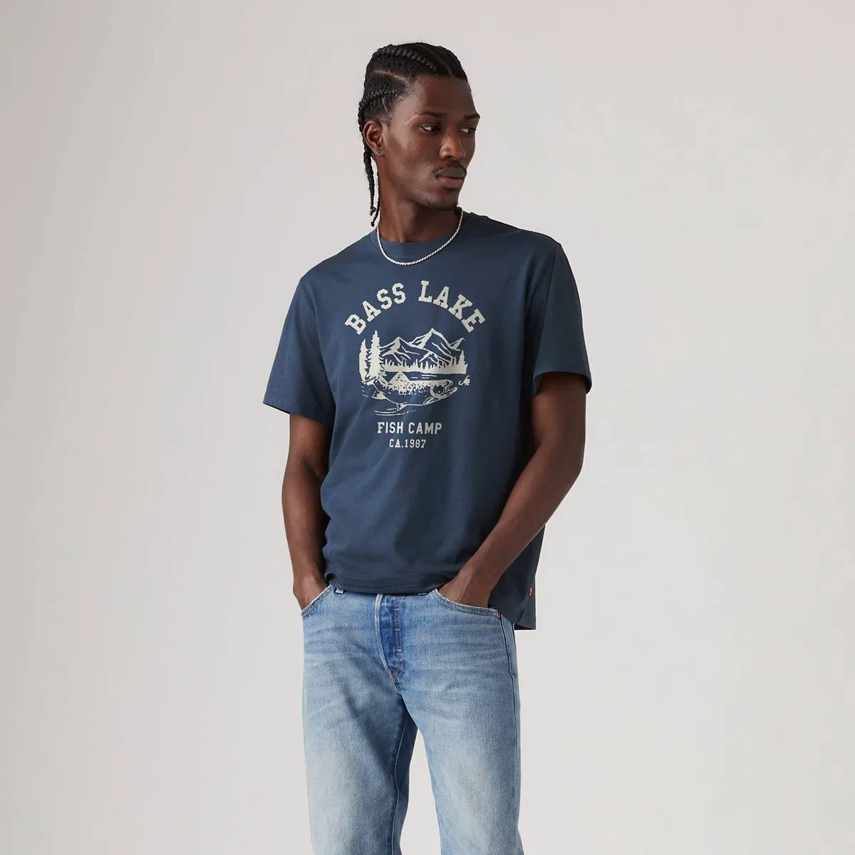 Свободная футболка с графическим принтом Levi's, Big Dipper - Blue — фото 2