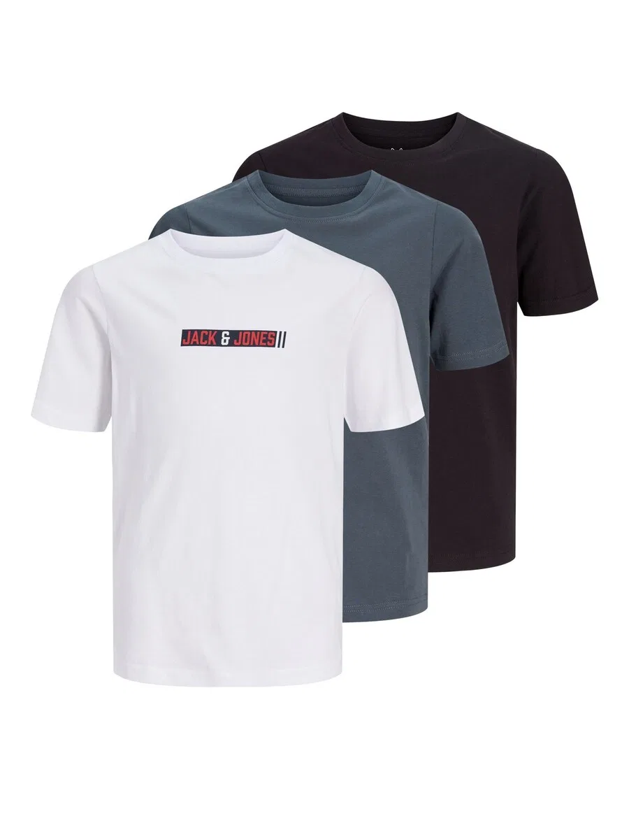Детская рубашка 'JJMUNK' в темно-синем, черном и белом цветах Jack & Jones Junior