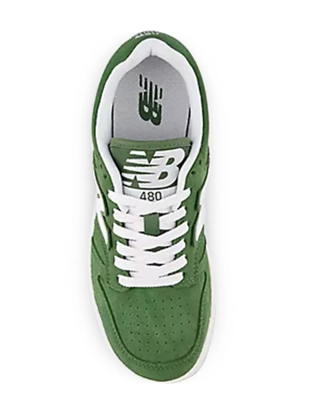 Кроссовки B480 LACE из замши и кожи New Balance Kids, зеленый — фото 3