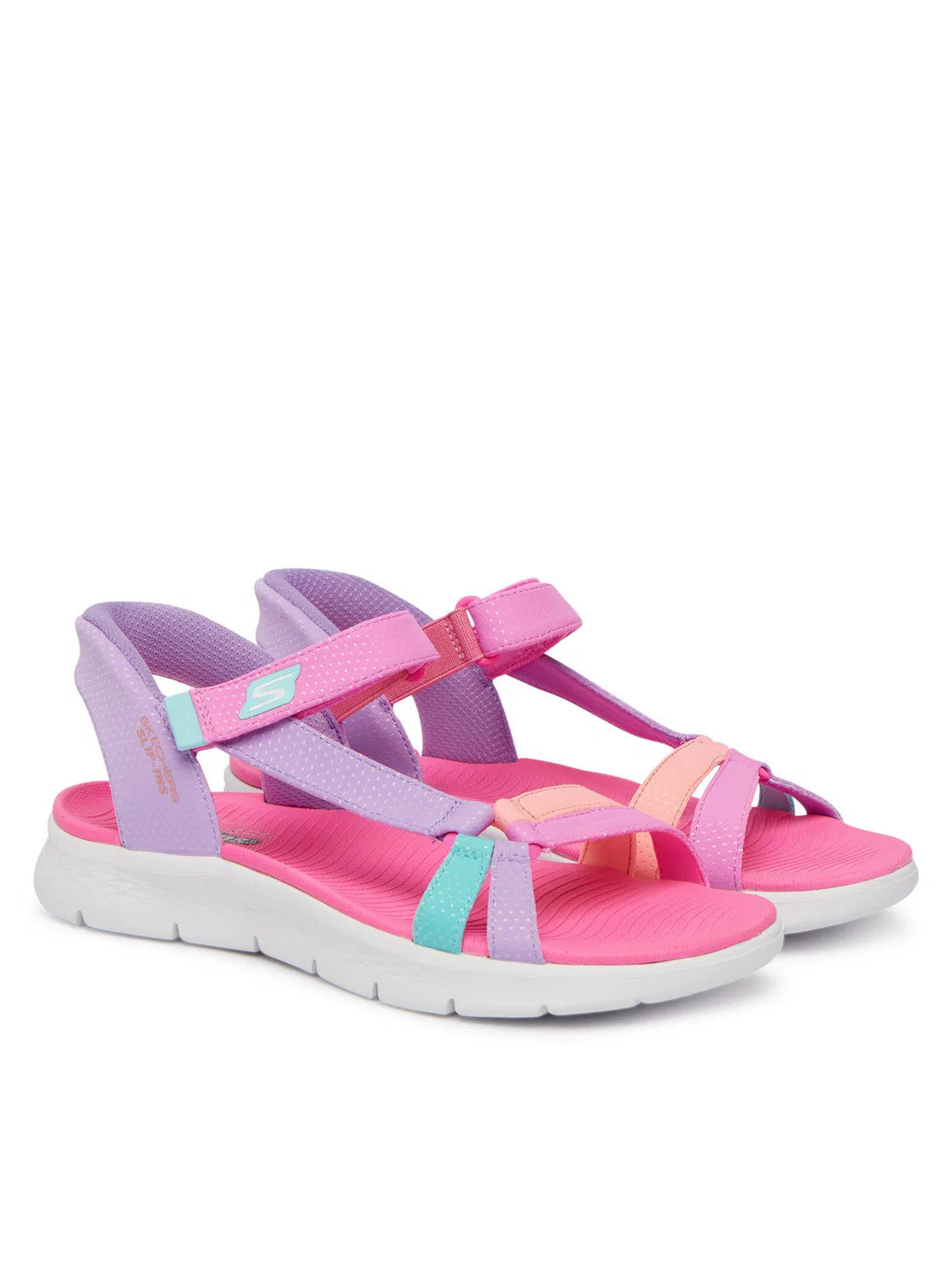 Сандалии для девочки Slip-Ins: Go Walk Flex Sandal Lots Of Sol Skechers, фиолетовый — фото 2
