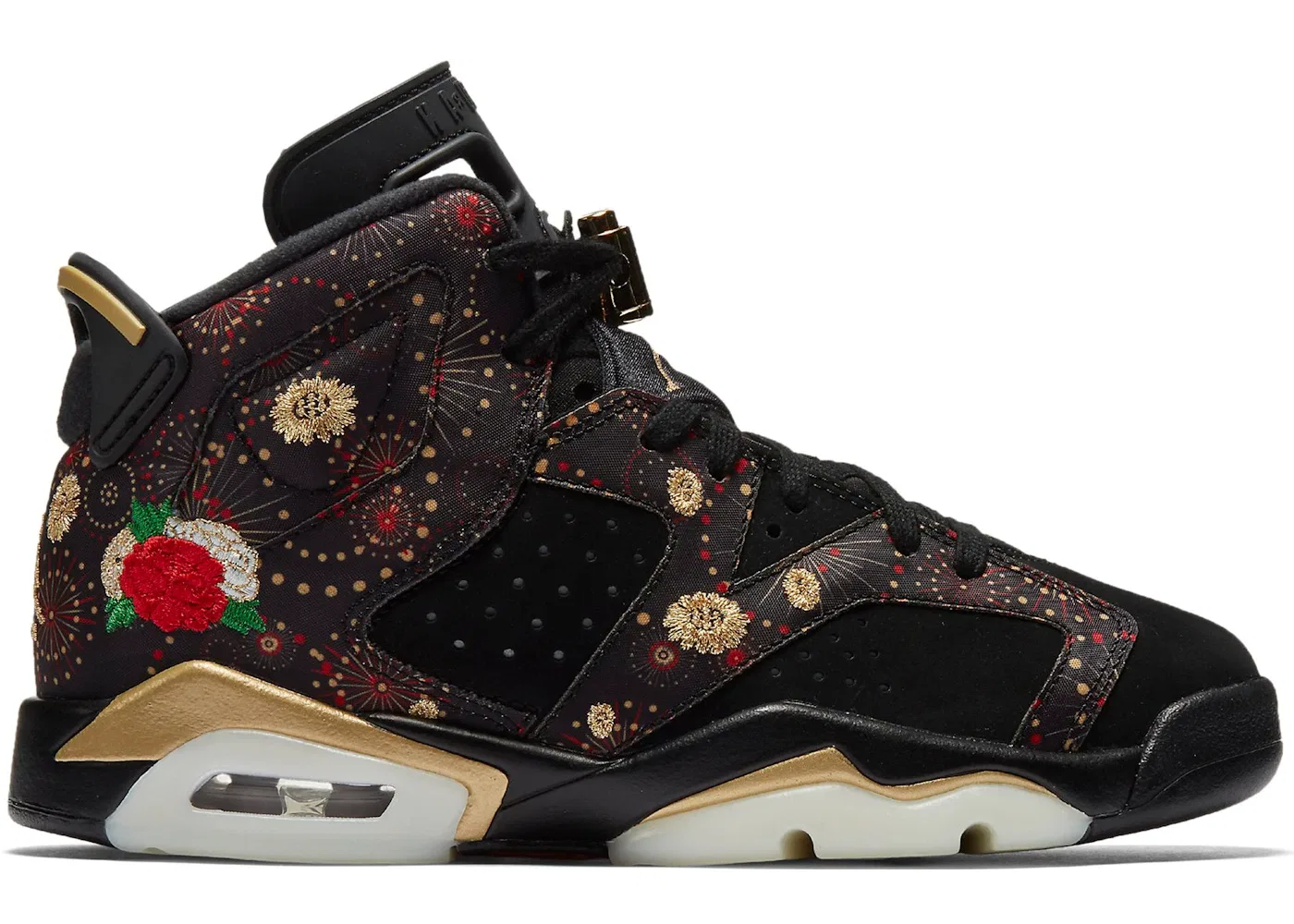 Детские кроссовки Lifestyle Jordan 6 Retro, Black/Metallic Gold-Multi-Color