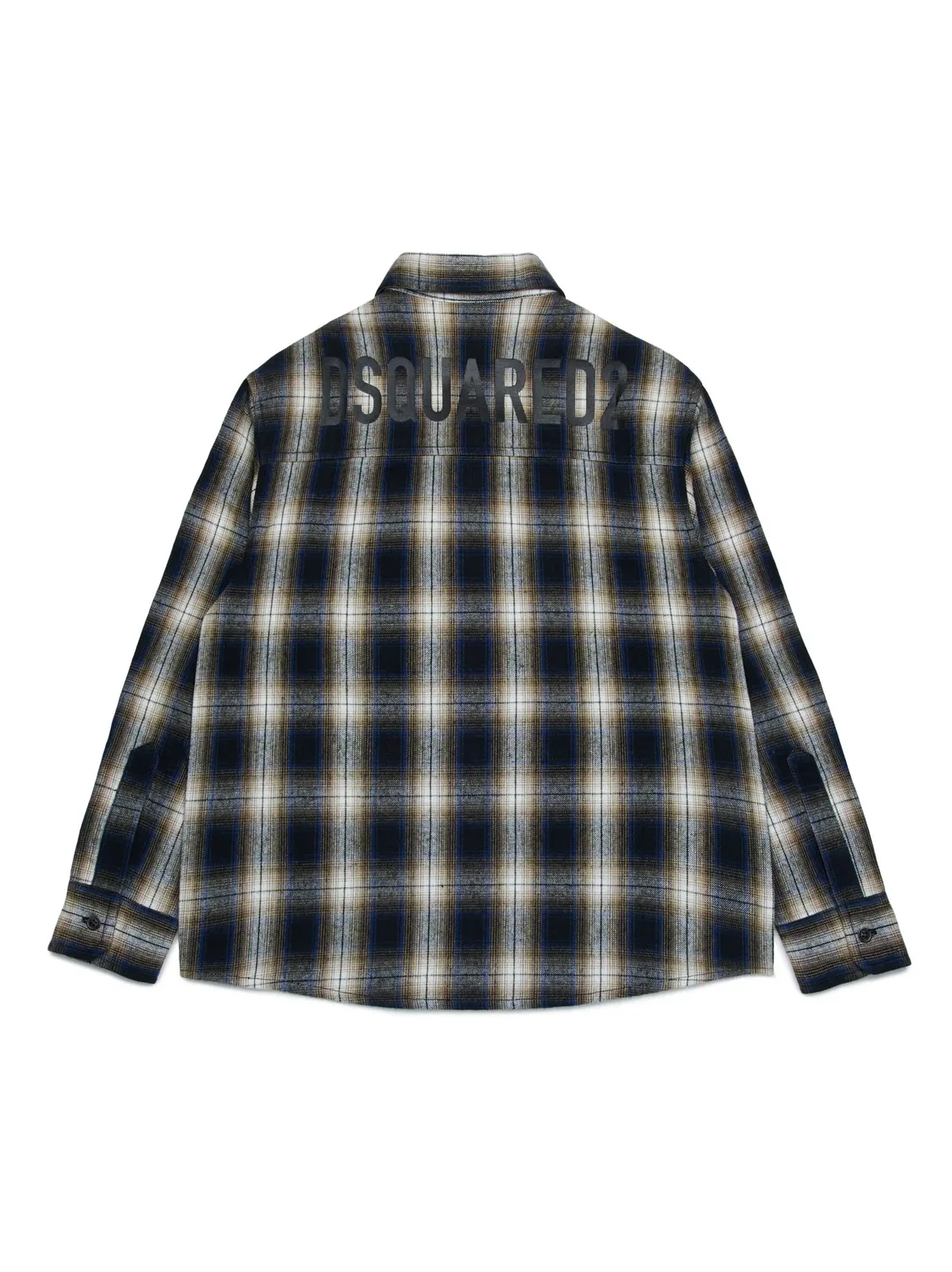 Рубашка в клетку из хлопка DSQUARED2, черный — фото 4