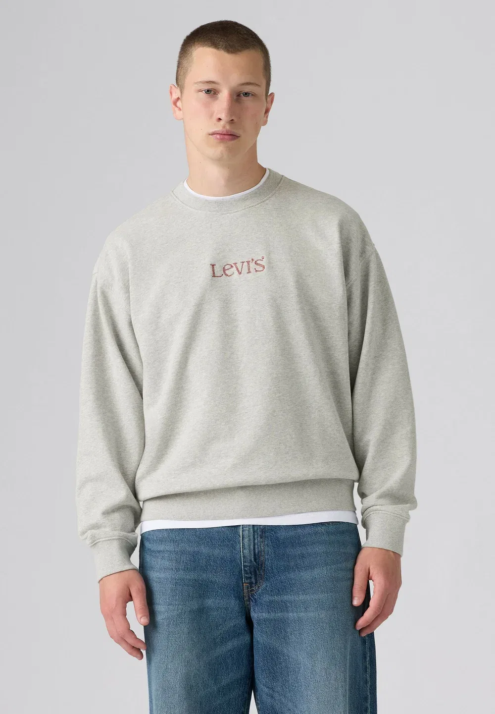 Толстовка Sunset Crew SSNL Logo 2 Light Heather Gr Levi'S, Ssnl Logo Light Heather Grey - Greys