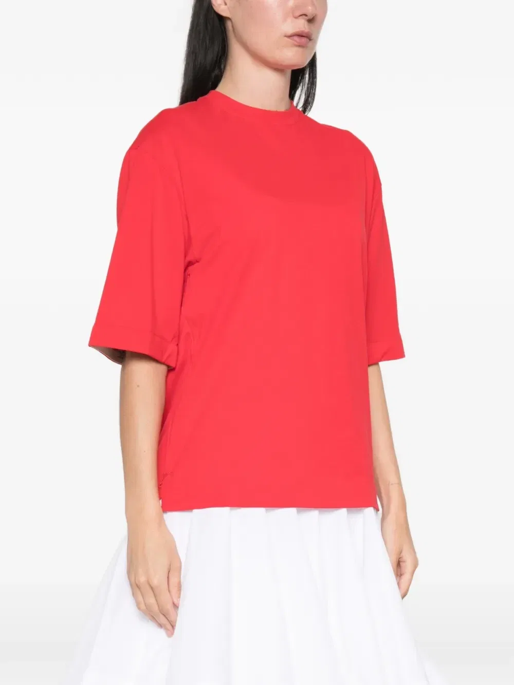 Футболка с нашивкой-логотипом Rond Carre JACQUEMUS, красный — фото 3