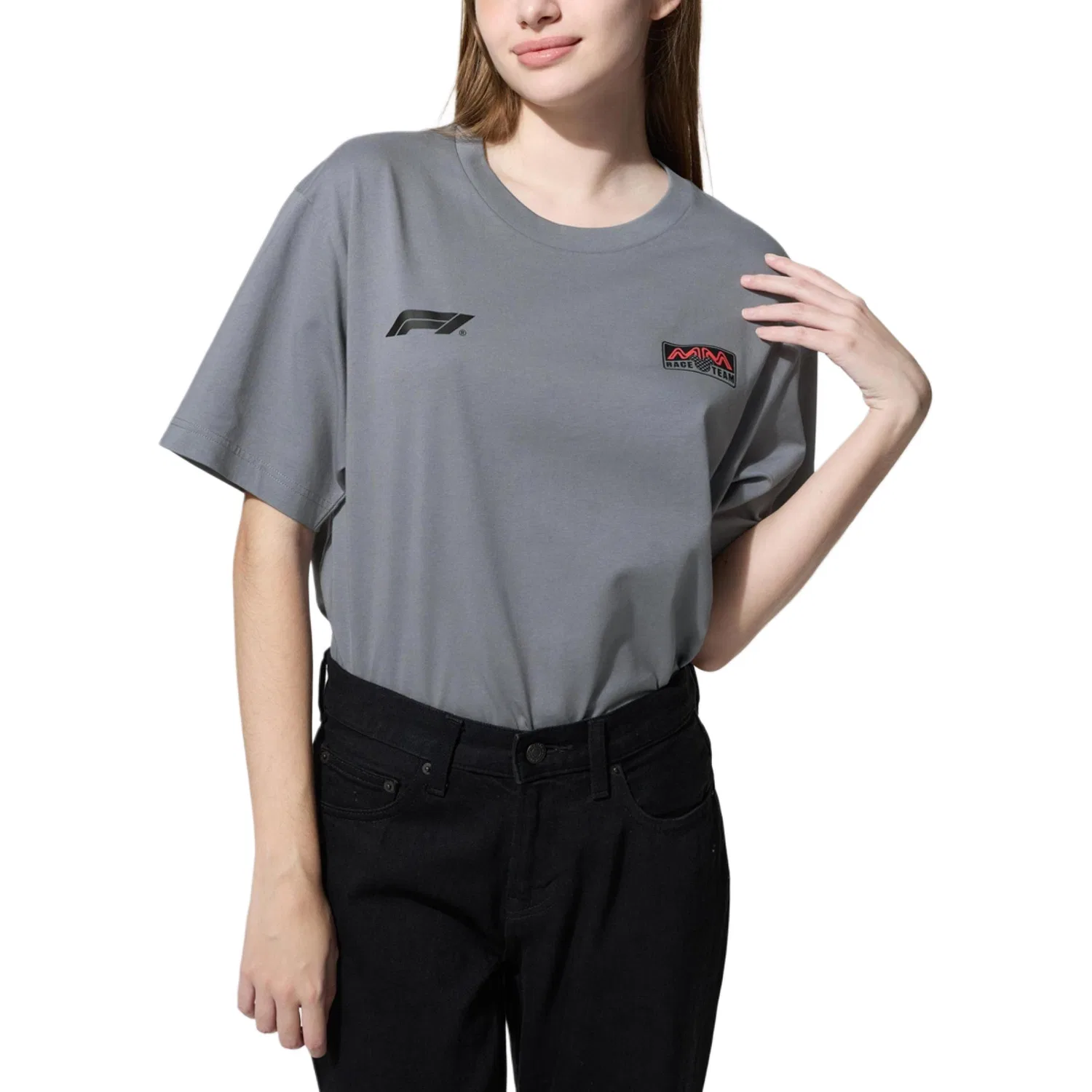 Футболка Formula 1 UNIQLO, Lead Gray — фото 4