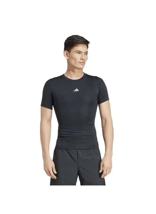 Футболка компрессионная с коротким рукавом Techfit Adidas, черный
