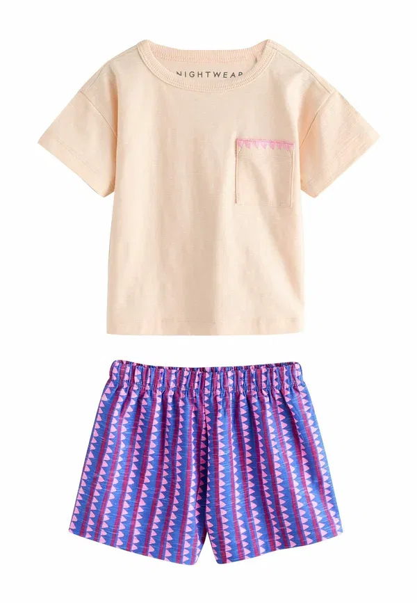 Пижамный комплект из 3 предметов, хлопок, Regular fit - tropical short pyjamas 3 pack .set - pyjama set, Next, оранжевый, нейтральный — фото 3