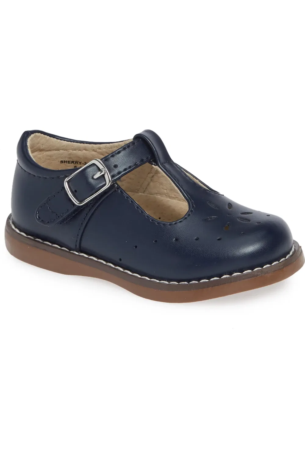Детские туфли Мэри Джейн с цветочным декором Sherry Footmates, Navy