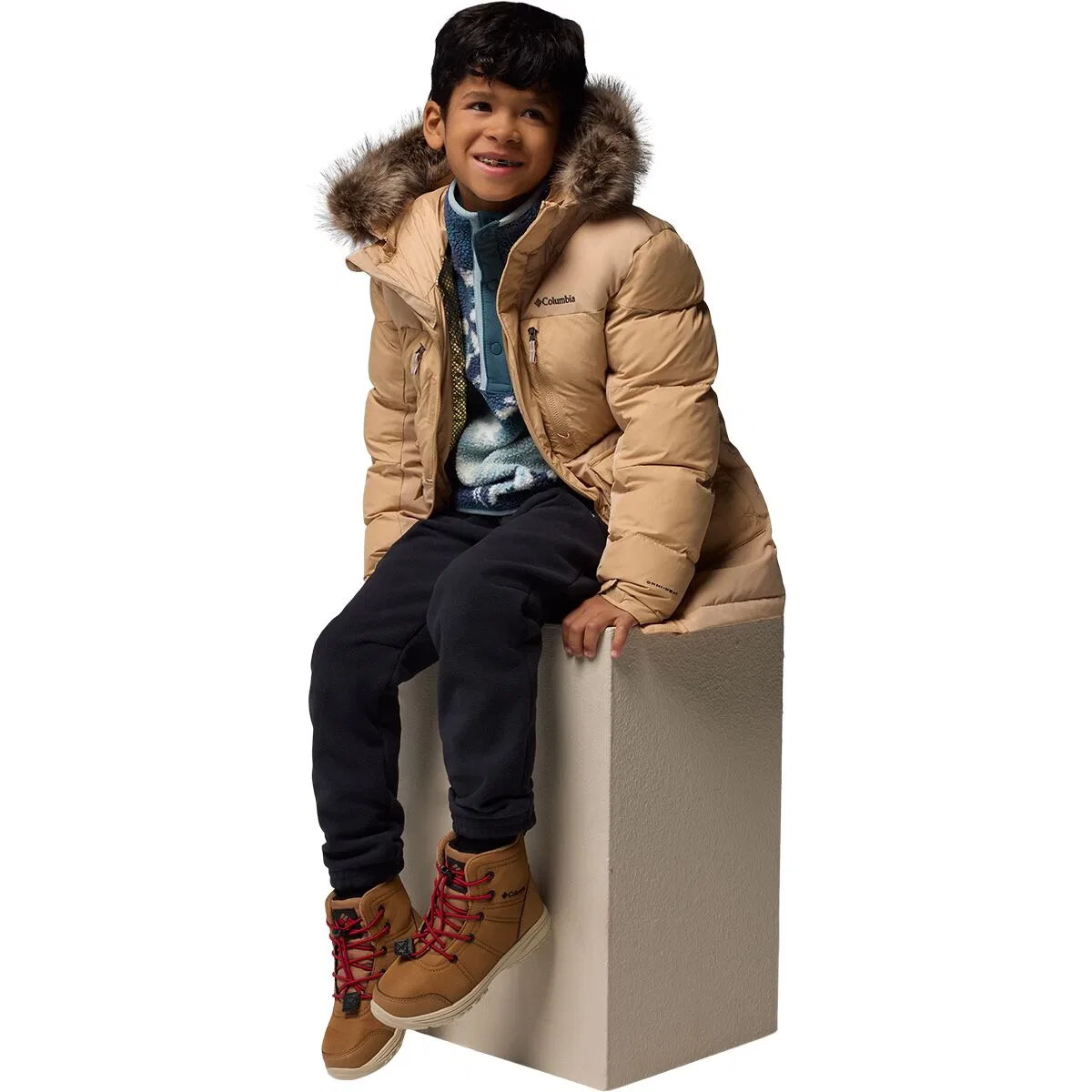 Детская парка для мальчиков с утеплителем Marquam Peak Fusion II Parka Boys Columbia, Canoe — фото 2