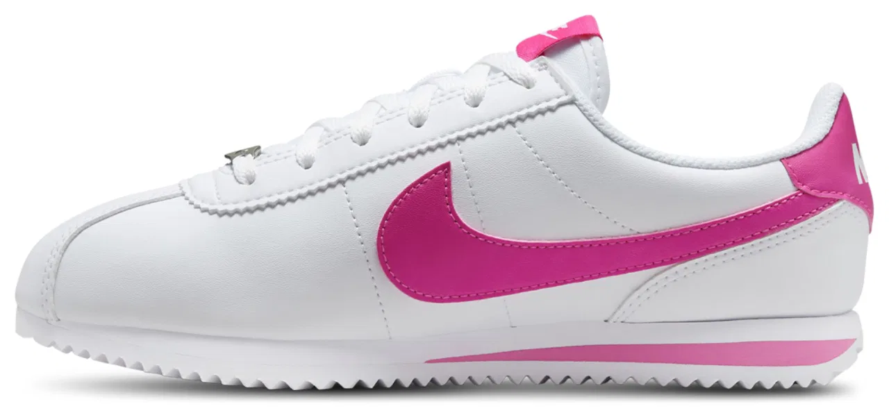 Кроссовки для мальчиков Cortez Nike, цвет White/Laser Fuchsia — фото 2