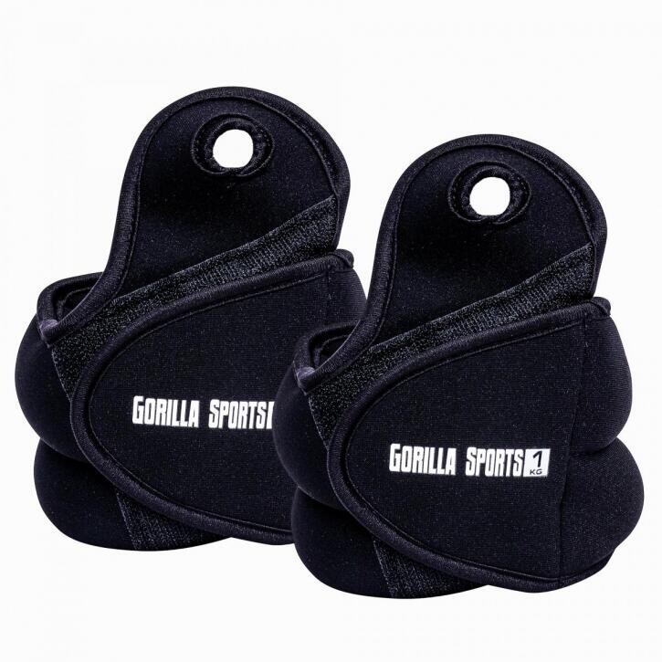

Вес манжет 1 - 4 кг GORILLA SPORTS, черный