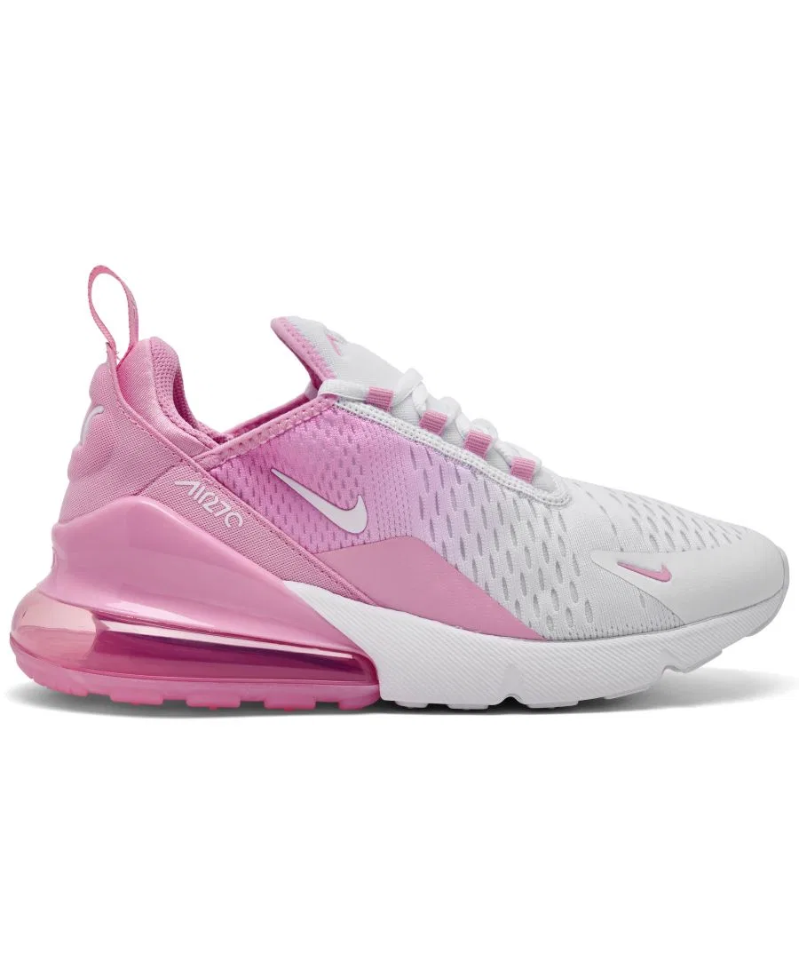 Кроссовки детские Nike Air Max 270 Running, Pink Rise White — фото 3