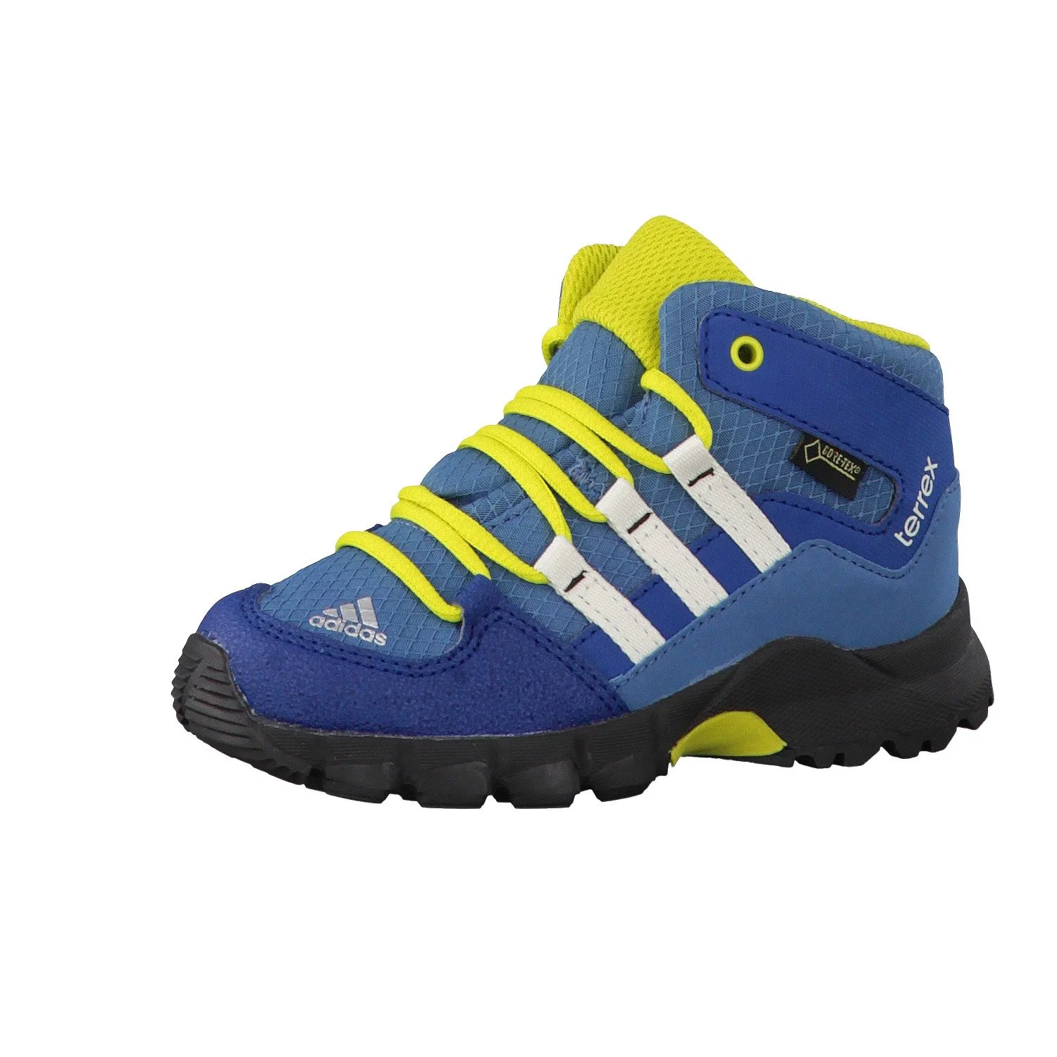 Детские ботинки для мальчиков с принтом Terrex Mid Gtx I Adidas, Light Blue White Blue Azupal Blatiz Acetec