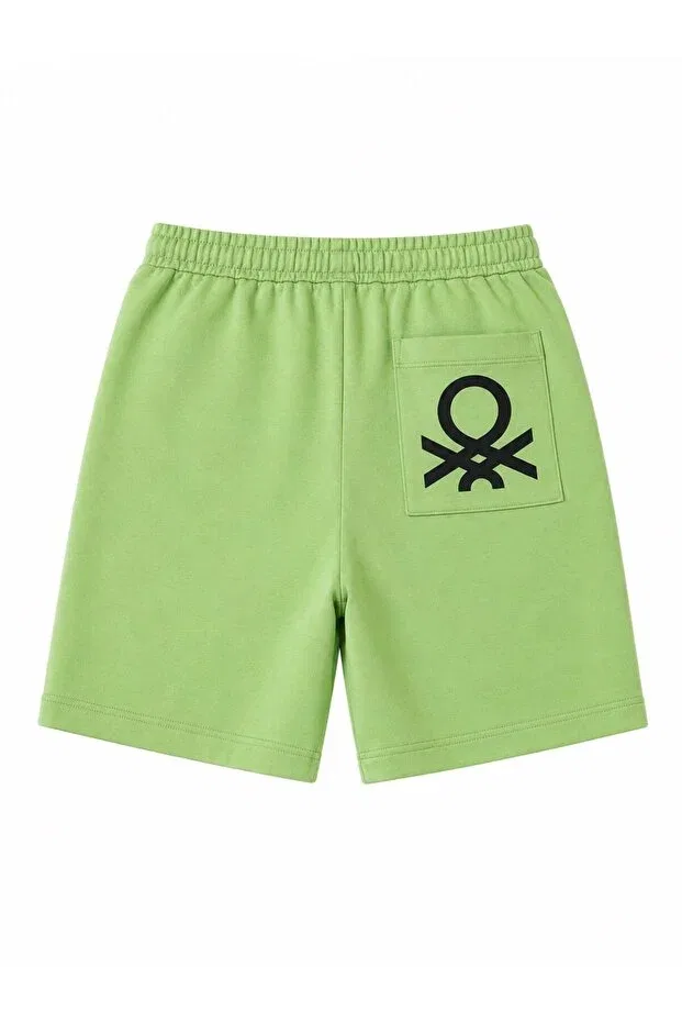Детские шорты для мальчиков хлопковые United Colors Of Benetton, Green — фото 2