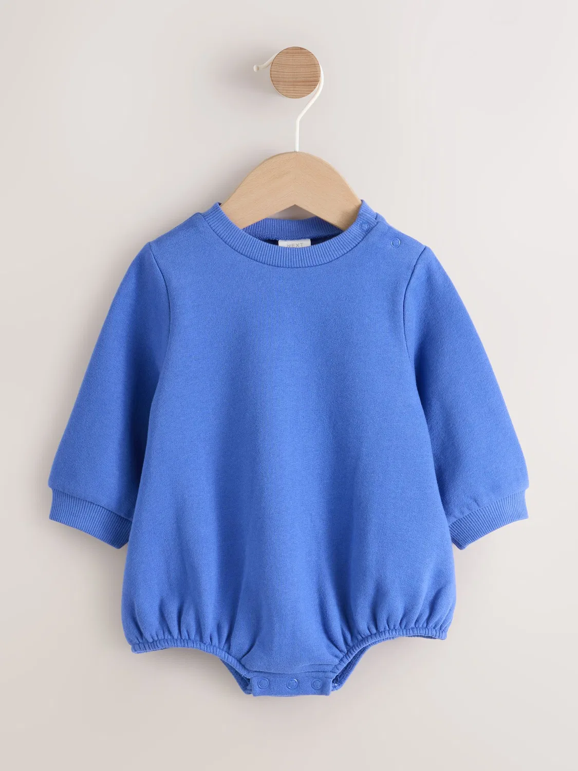 Комплект из джинсового комбинезона и боди, с вышивкой Next, Neutral/Blue Characters — фото 3