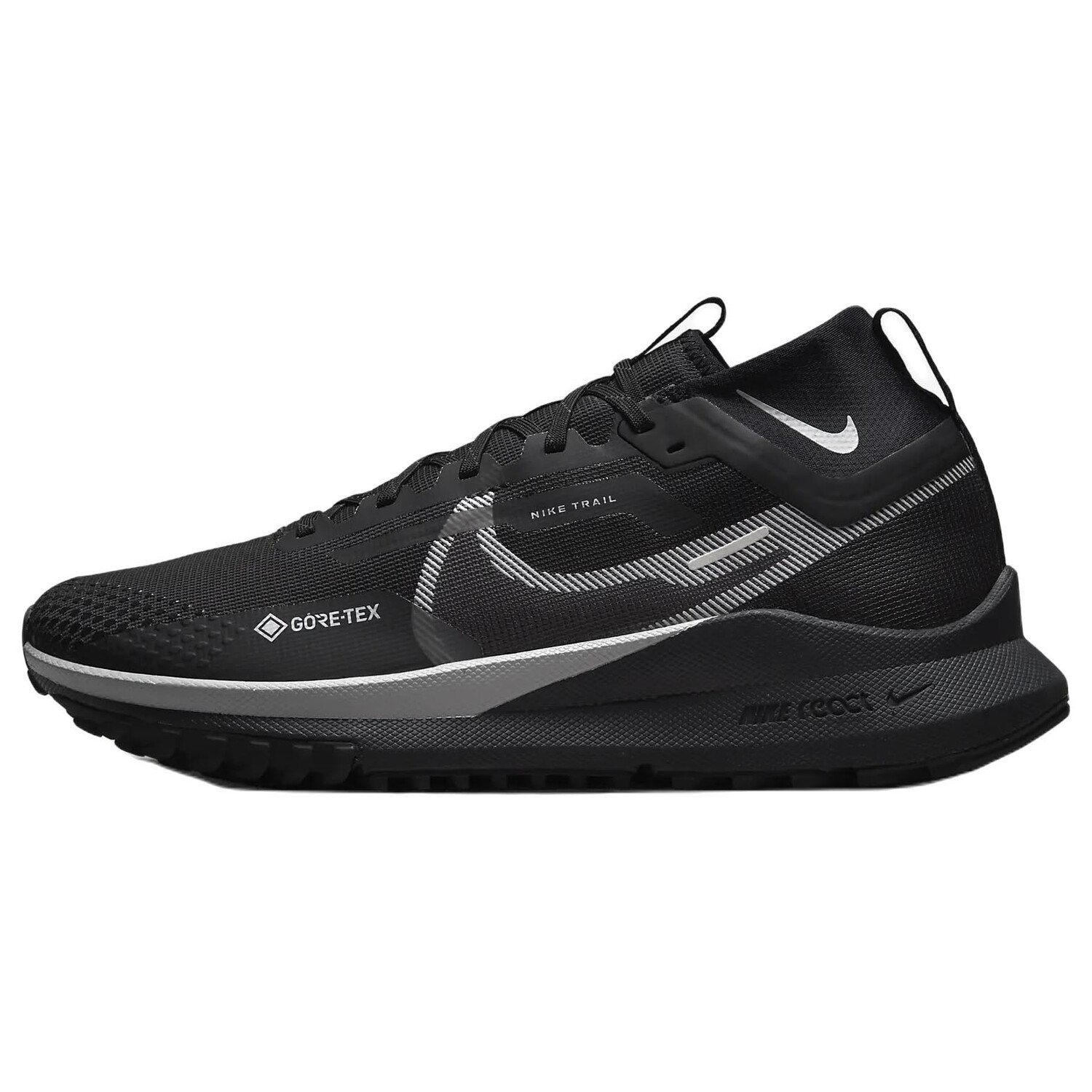 

Кроссовки Nike React Pegasus Trail 4 Gore-tex, черный/серый