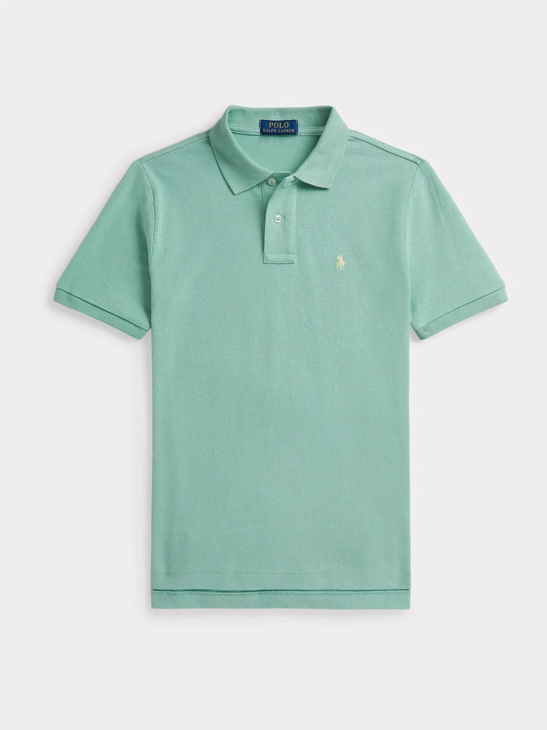 Поло, хлопковый пике Polo Ralph Lauren, зеленый