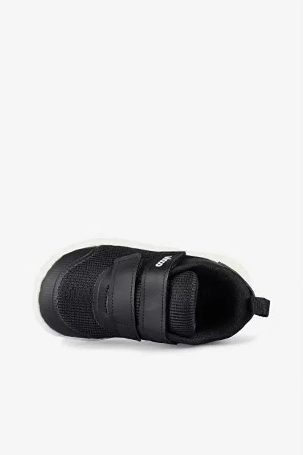 Детские спортивные кроссовки для девочек с липучкой Vicco, Black — фото 3