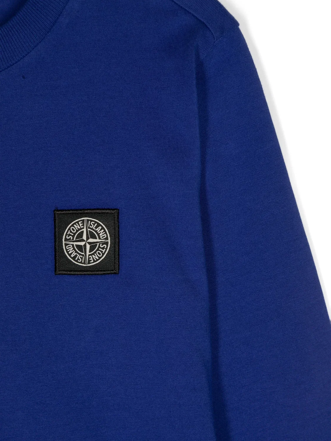 Свитшот с аппликацией компаса Stone Island, синий — фото 3