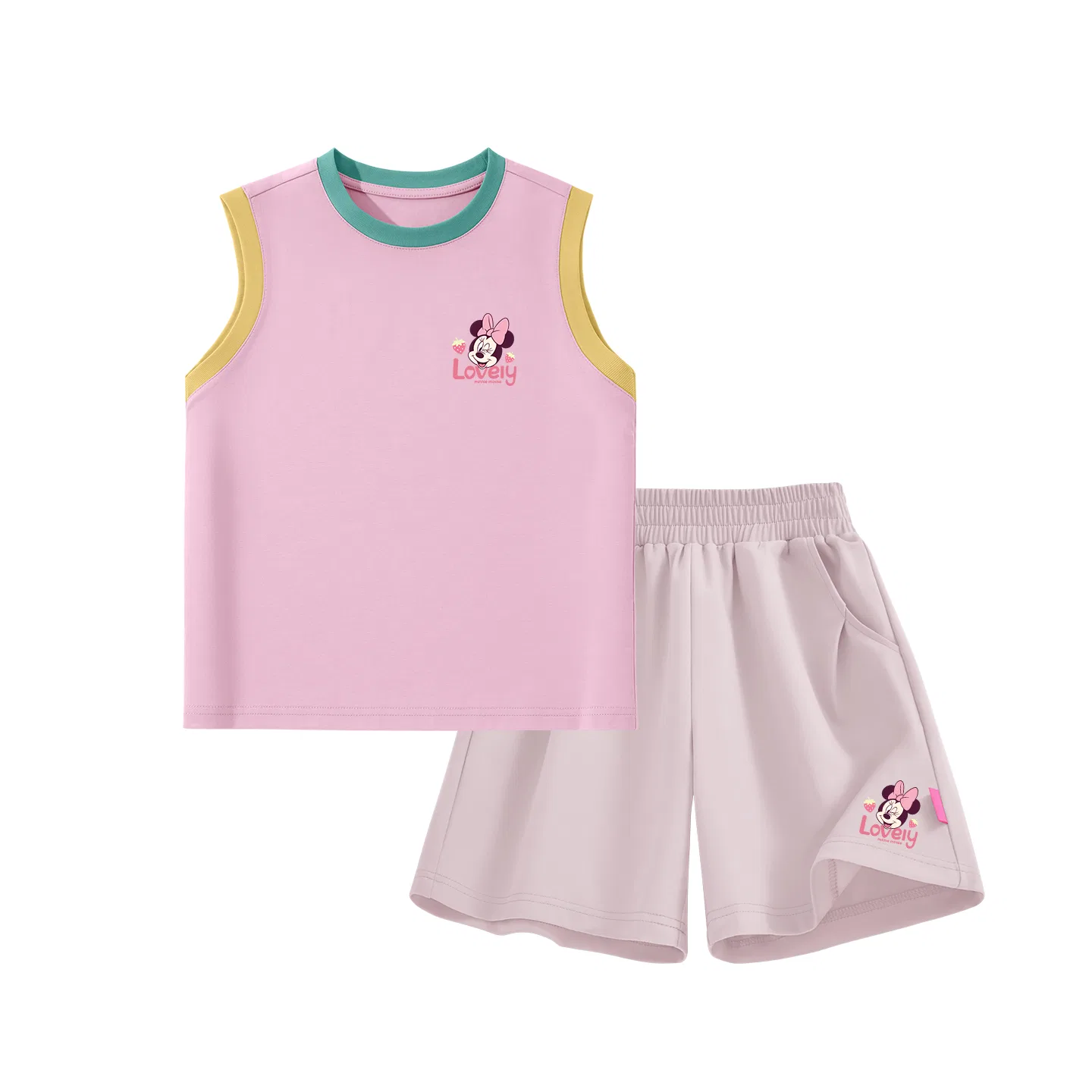 Детский спортивный костюм с круглым вырезом, Disney, Blue Pink