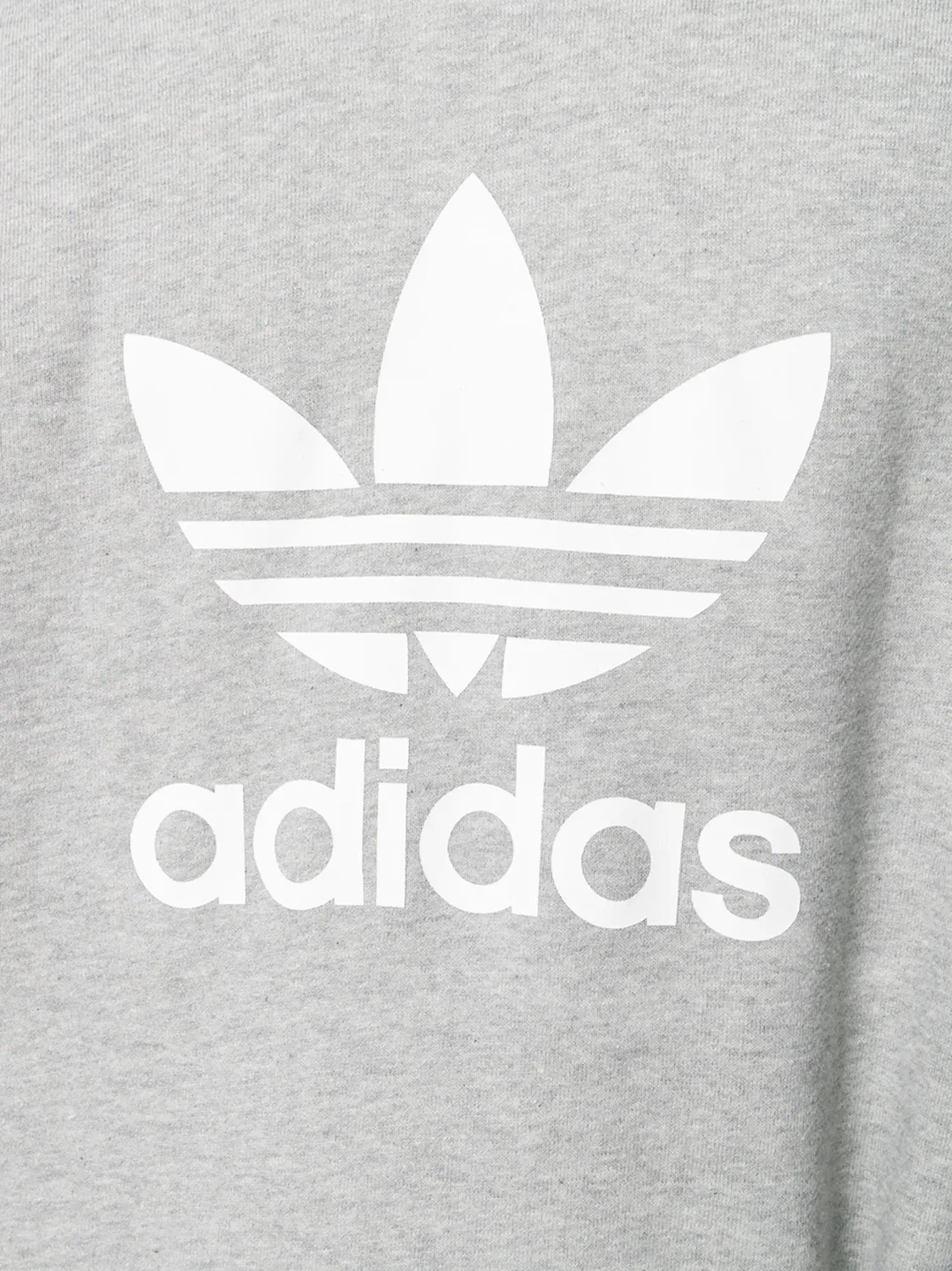 Худи Trefoil серое Adidas, серый — фото 2