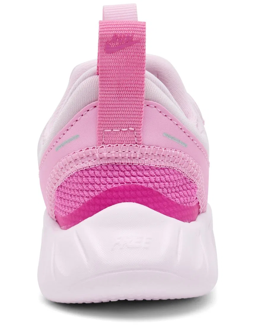 Кроссовки беговые с эластичной шнуровкой Nike Free Ride, Pink Rise, White — фото 4