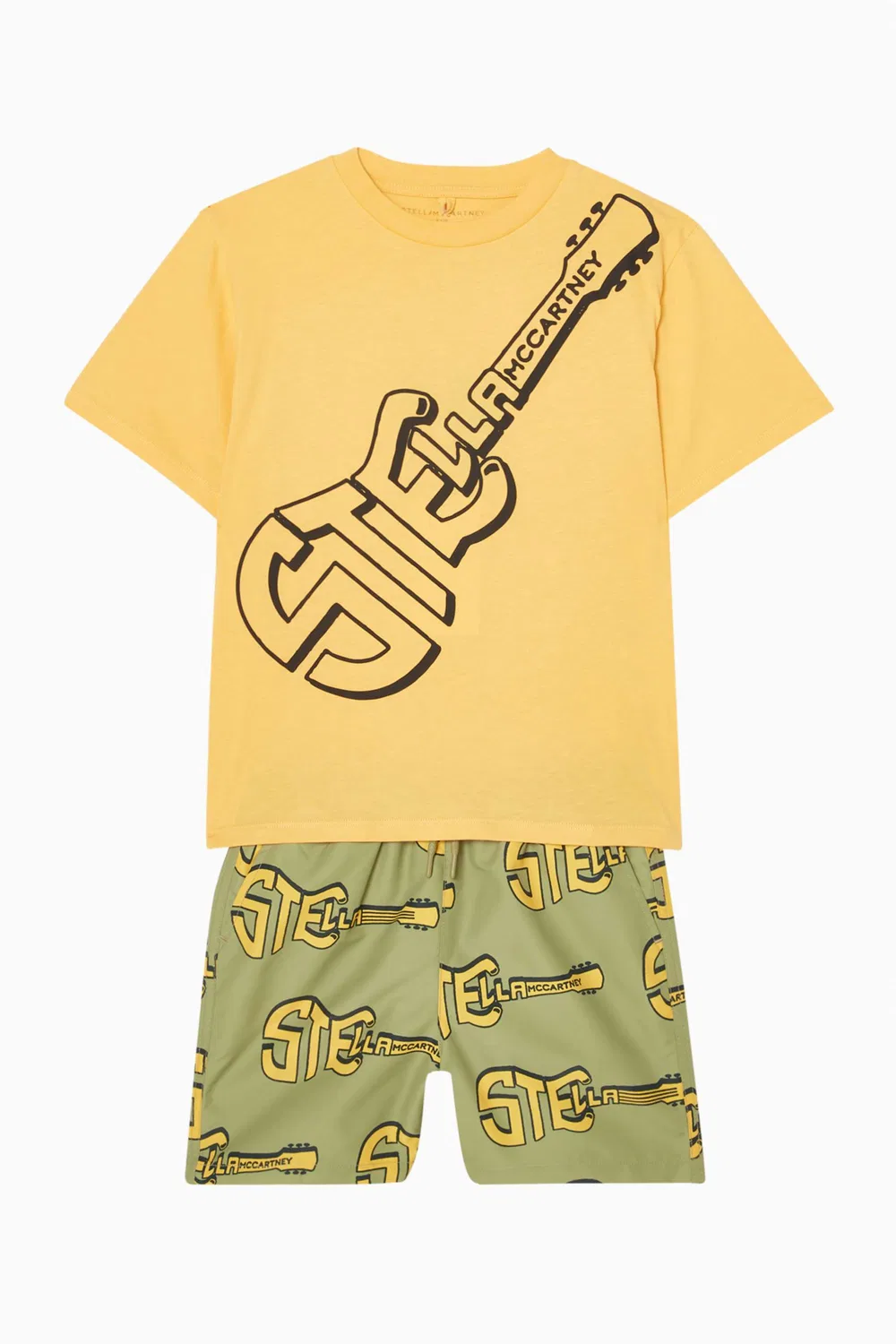 Футболка с принтом Logo Guitar, Stella McCartney, желтый — фото 2