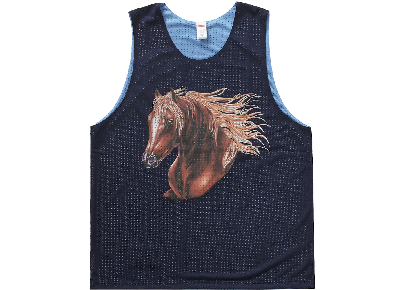 Мужская баскетбольная джерси двусторонняя Supreme Mustang, Navy