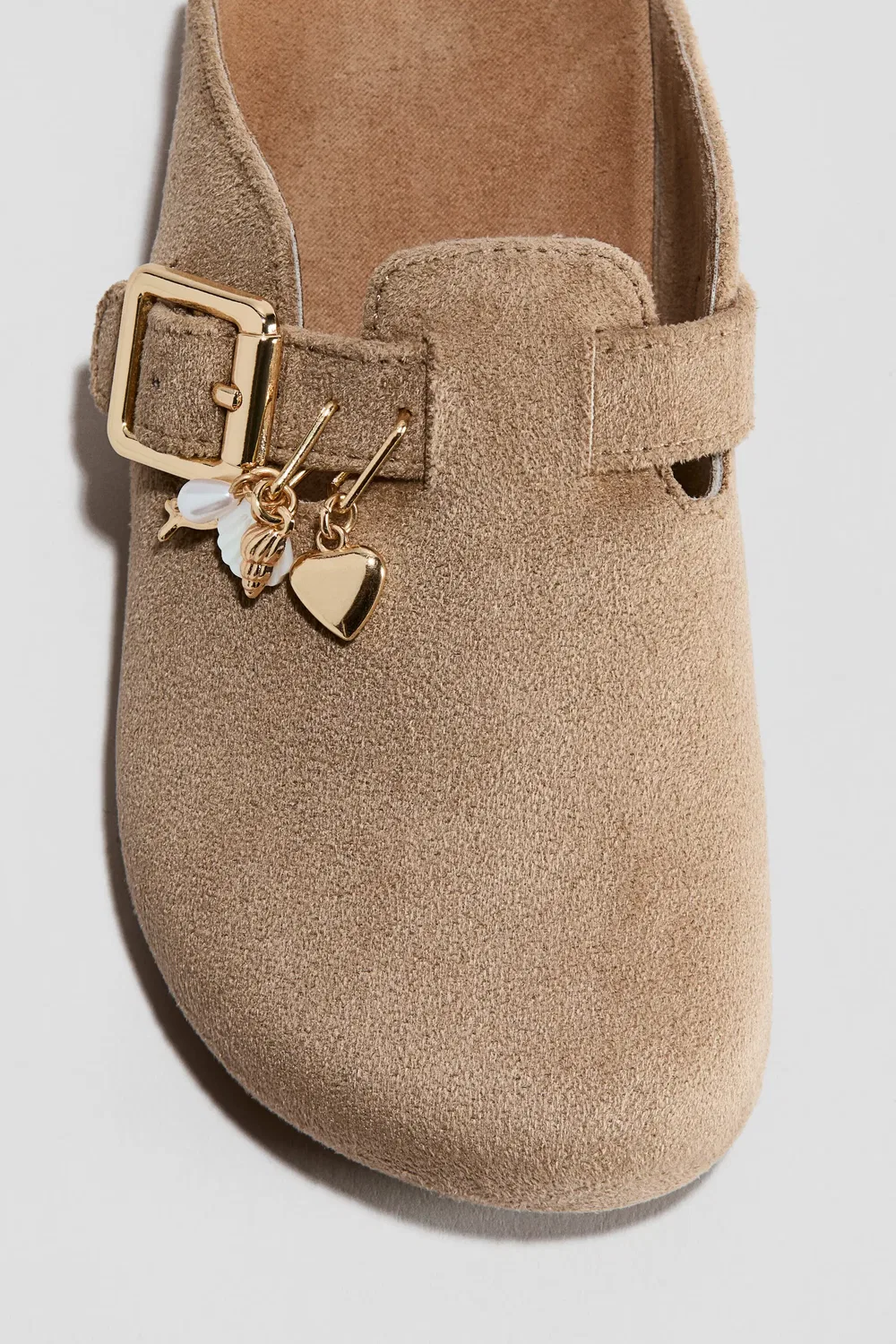 Детские сандалии с регулируемым ремешком Charm-detail H&M, бежевый — фото 4