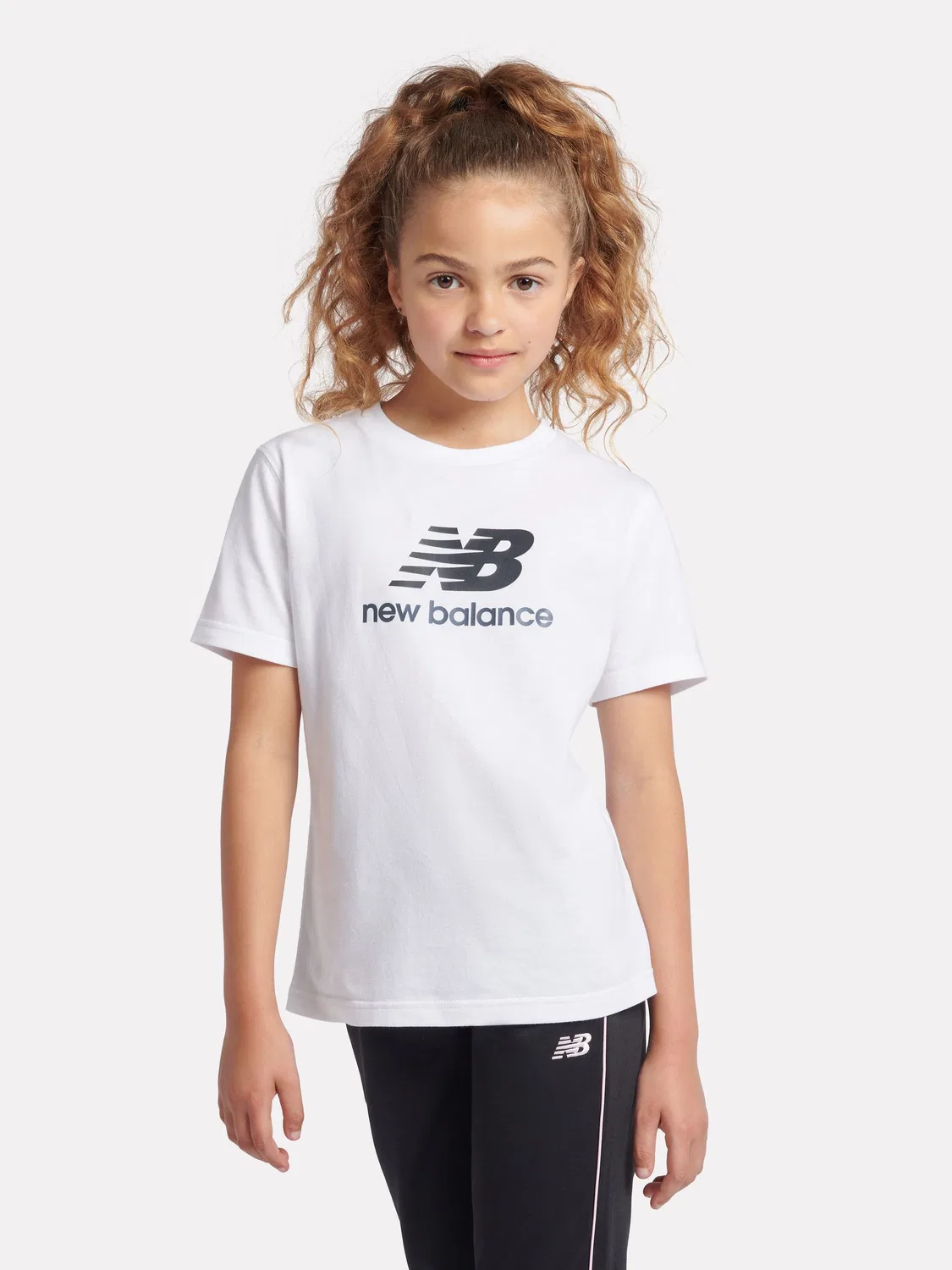 Футболка New Balance Stacked Logo, белый