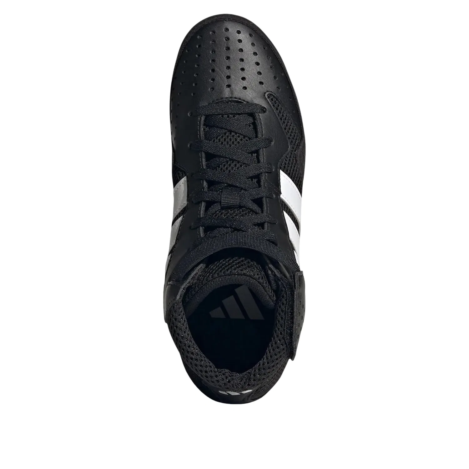 Детские кроссовки с кожаным верхом HVC K 'Core Black Cloud White Carbon' adidas, Core Black/Cloud White/Carbon — фото 4