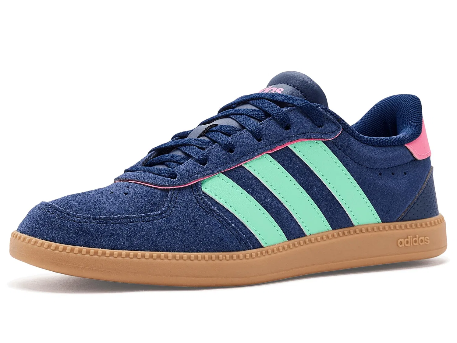 Кроссовки Breaknet Sleek (для маленьких и больших детей) Adidas Kids, Dark Blue/Pulse Mint/Lucid Pink