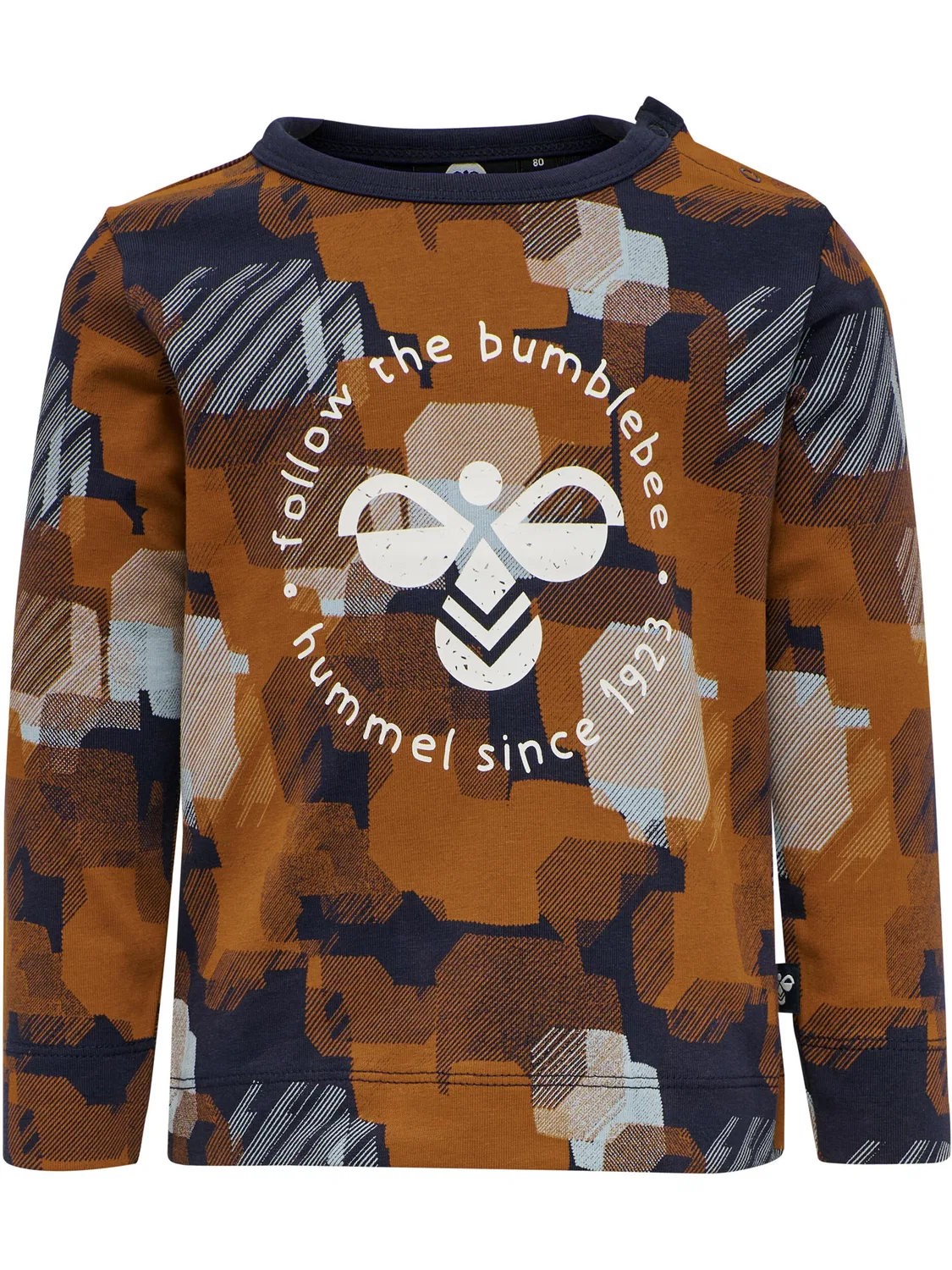 Детская футболка с длинным рукавом Hmlbuddy Lifestyle Hummel, Schwarz Dunkelblau