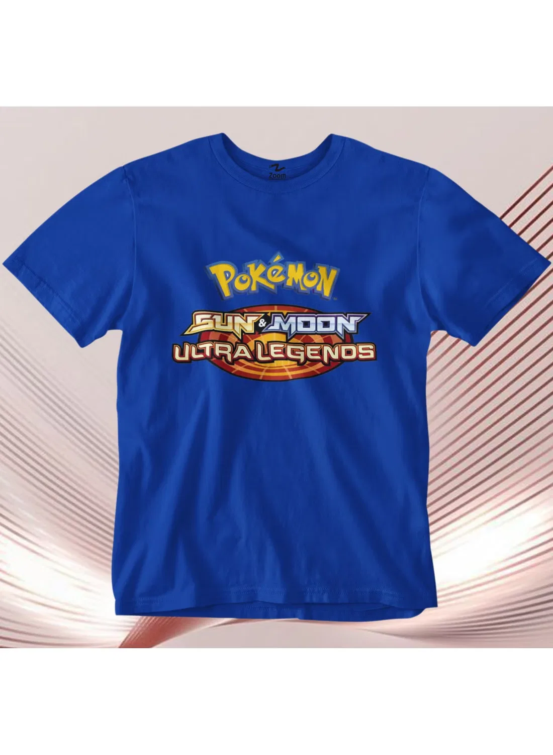 Zoom Футболка с принтом Pokémon Sun and Moon Ultra Legends, Sonic Blue