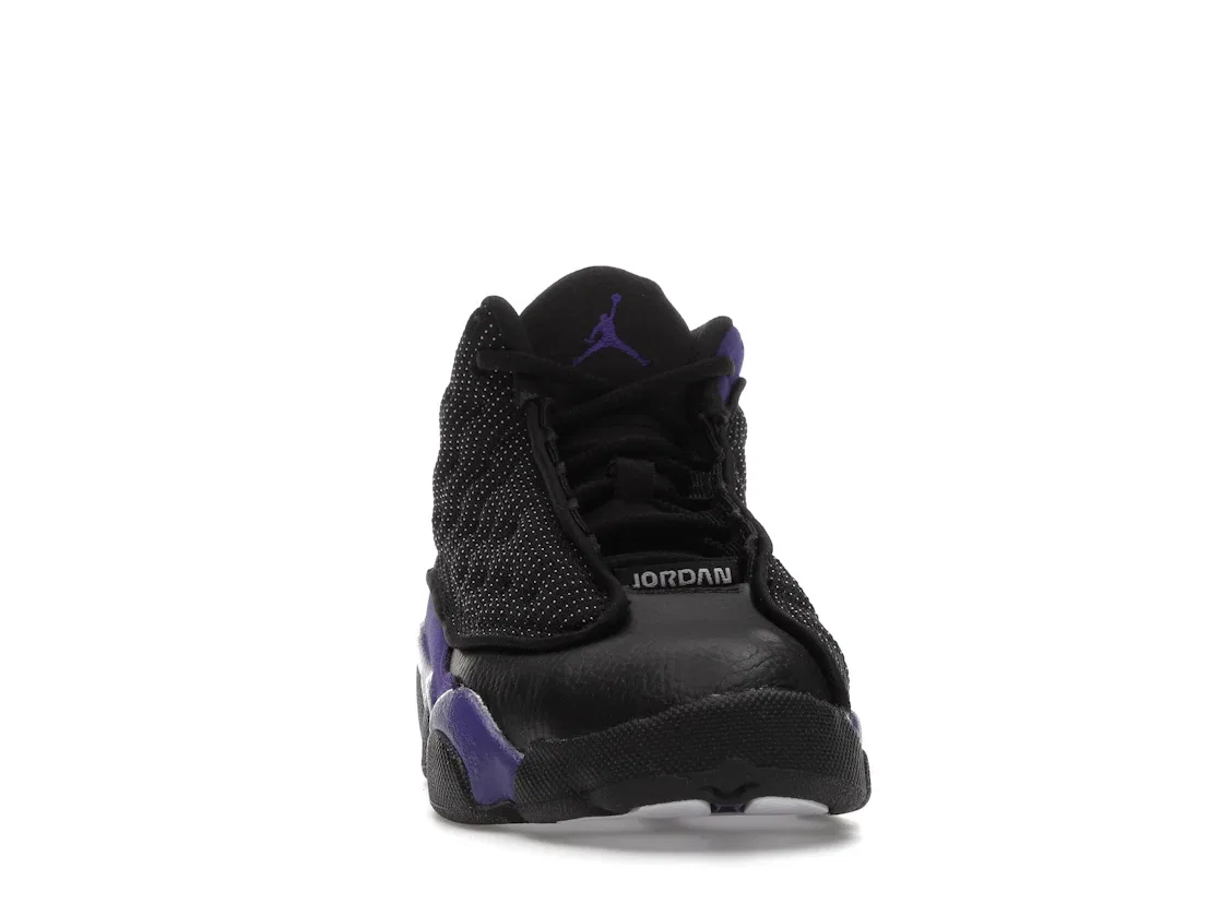 Детские кроссовки с контрастным дизайном Jordan 13 Retro Jordan, Black/Court Purple-White — фото 2